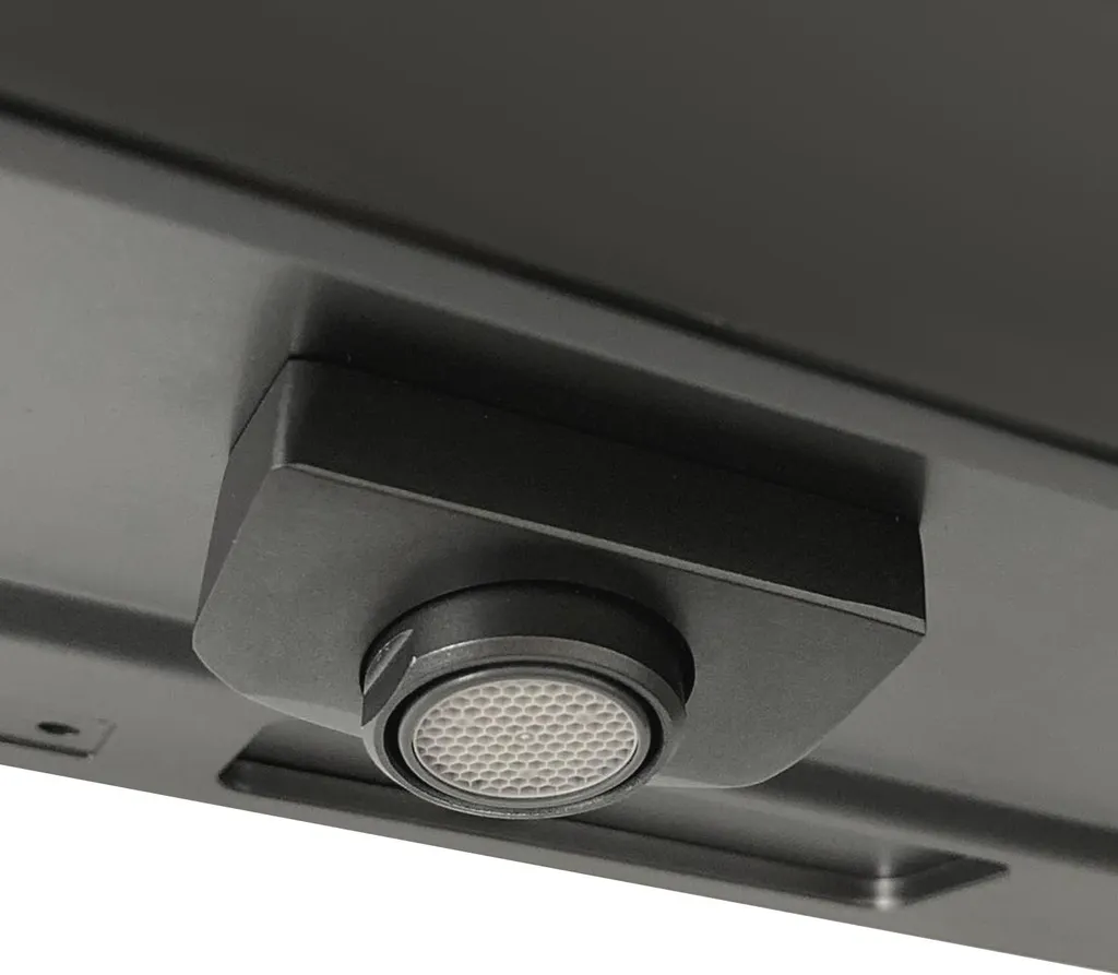 Système de douche complet NIL gris métal avec tablette de rangement