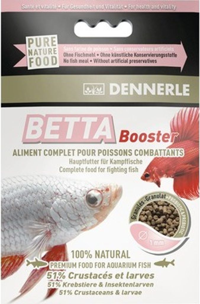 Fischfutter Dennerle Betta Booster Hauptfutter für Produktbild 