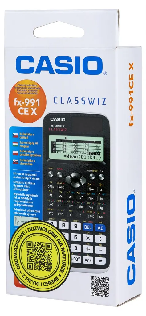 Calculatrice Casio FX-991CEX Scientifique Solaire Haute Résolution