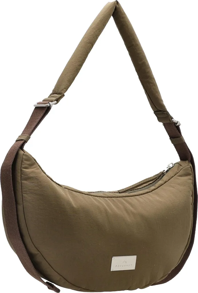 Sac Eclair Softies Doughnut Olive en nylon soyeux - Format large 34 cm - 5