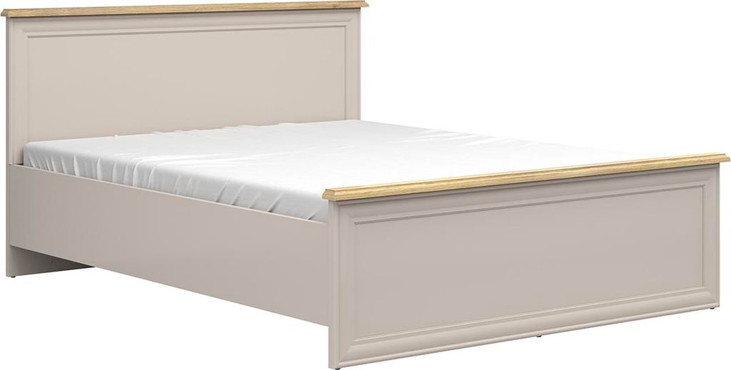 Bett 160x200 inkl. Lattenrost Perle Kaschmir