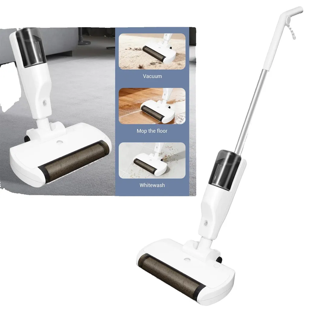 Aspirateur balai 9600 tr/min sans fil avec bac eau et poussière 112cm