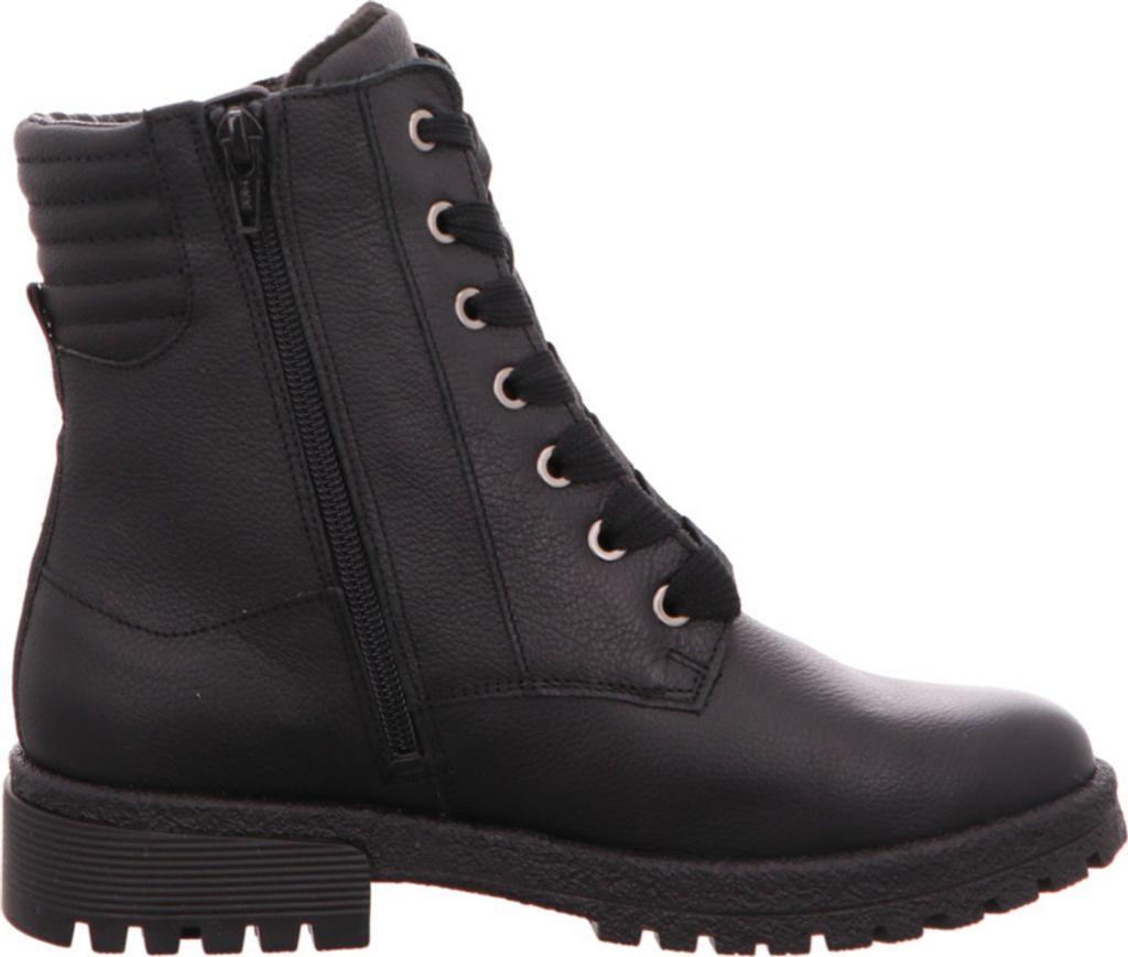 Waldläufer H-Livia Schnürstiefel Blau - Bequeme Stiefel Mit Warmfutter