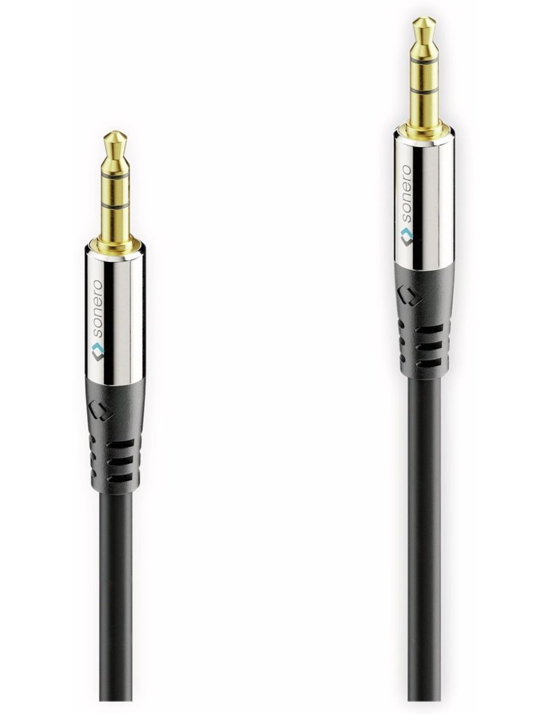 Sonero Premium Audio-Kabel S-AC500-050 3,5mm Klinke,Aluminiumstecker,5m