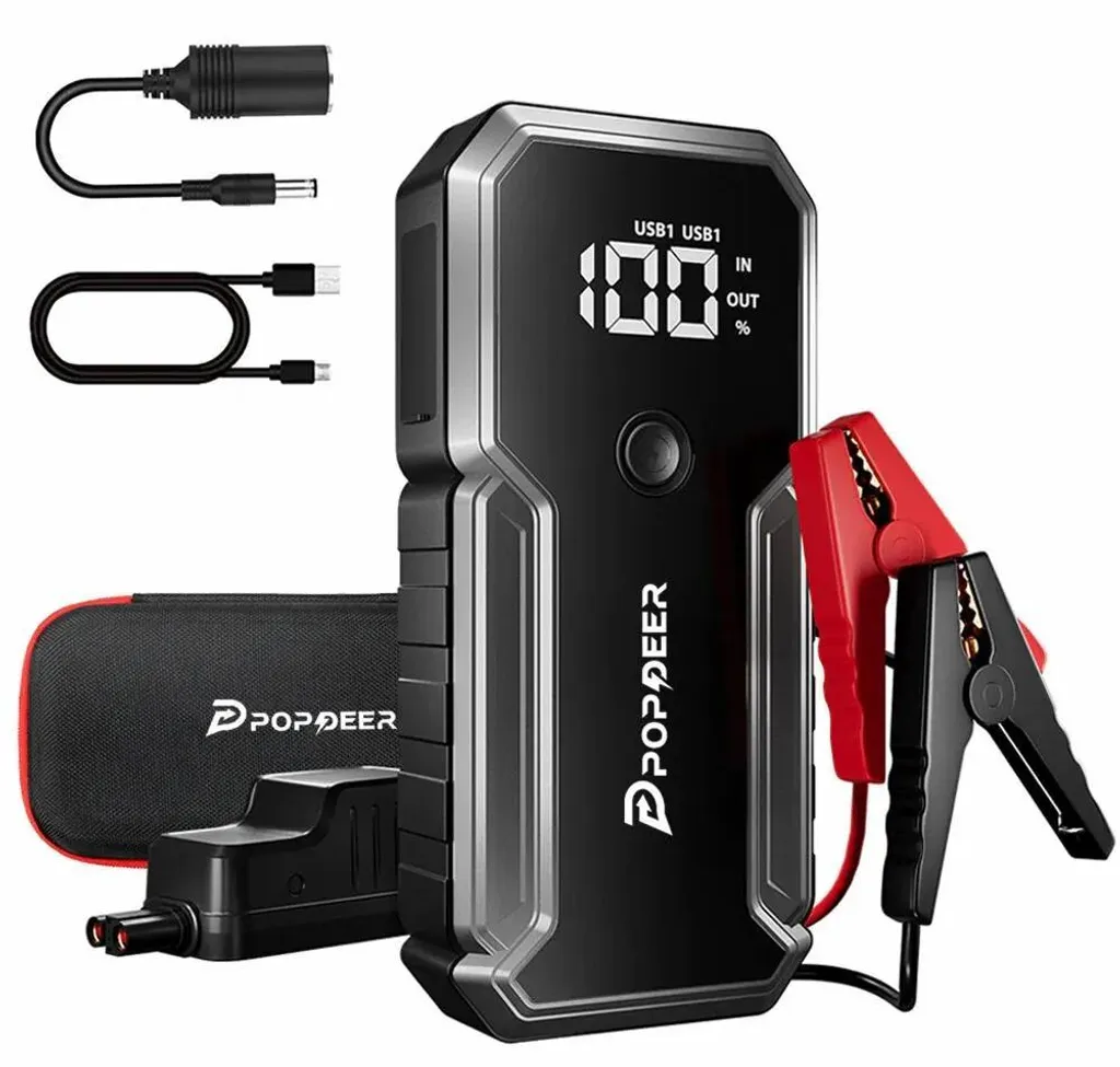 Booster Batterie 3000A PD-J02 : Démarreur d'Urgence et Chargeur USB