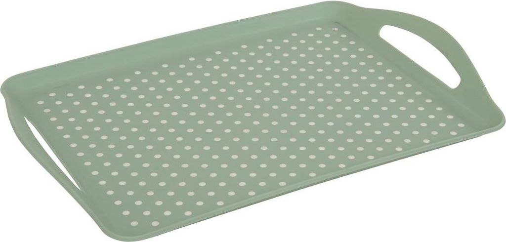 Tablett poly 45,5x31,5cm grün rutschfest - 5 five simply Produktbild 