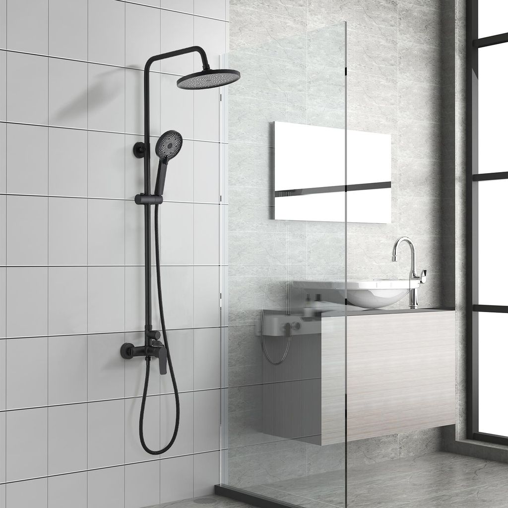 STANEW Duscharmatur Badezimmerdusche mechanisches Duschset, Produktbild 