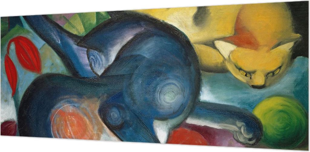 Wandtapete - Dekorative Tapete für Wohnzimmer- Tapetenfolie für Wanddekoration - 208x146 cm - Katzenkunst