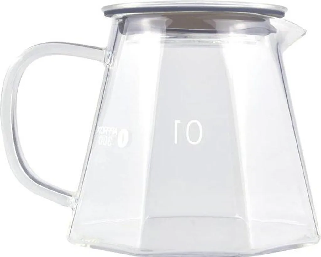 Petite cafetière en verre 450 ml transparente pour café filtre manuel