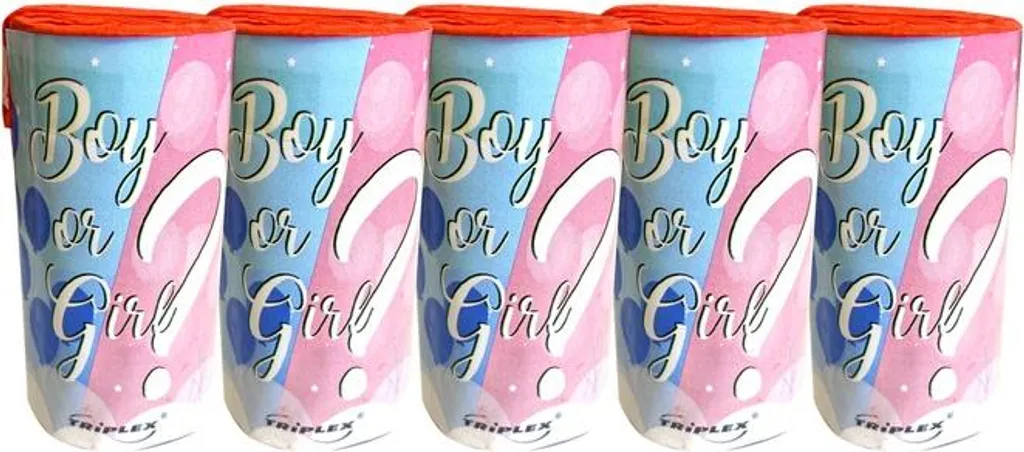 Fumigène Rose Baby Shower - Fête Révélation Genre Fille - 5 Unités J.