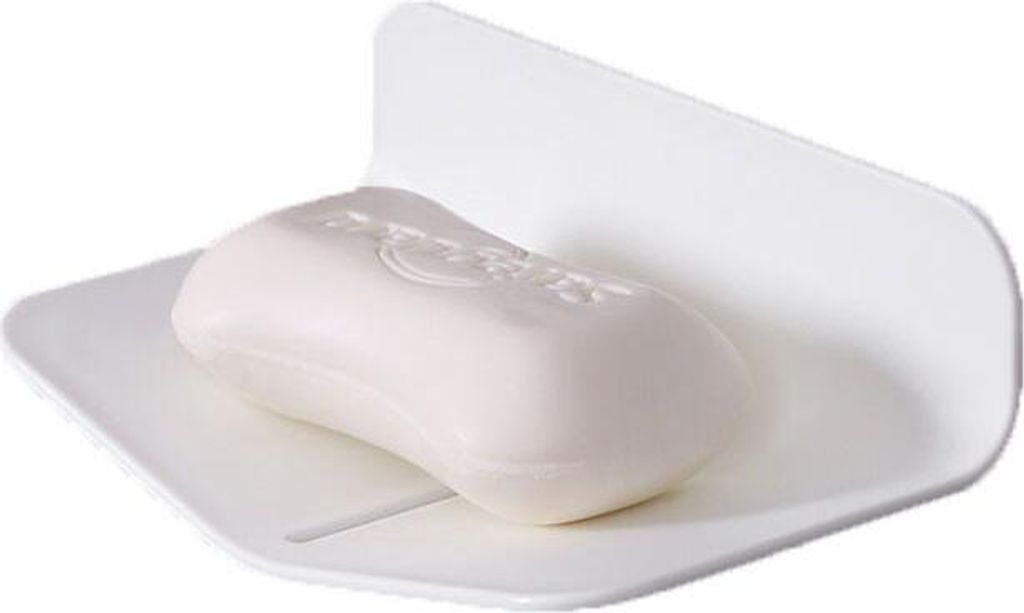 Wandseifenschale, Seifenschale ohne Lochung, WC-Seifenschale, Wandseifenschale ohne Saugnäpfe, selbstentleerende Seifenschale für Bad und Dusche,...