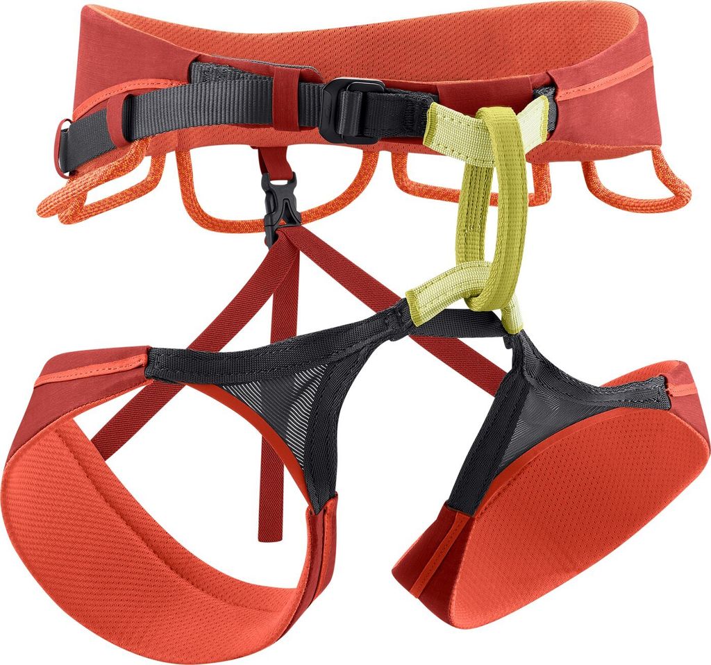 Leichter vielseitiger Klettergurt mit laminiertem Design und 20 mm Slide Block Schnallen für maximalen Komfort, ideal für Sportklettern und Mehrs...