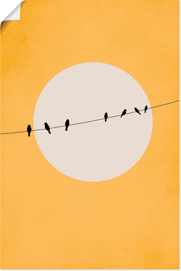 ARTland Poster Zwitschern und Chillen Größe: 60x90 cm
