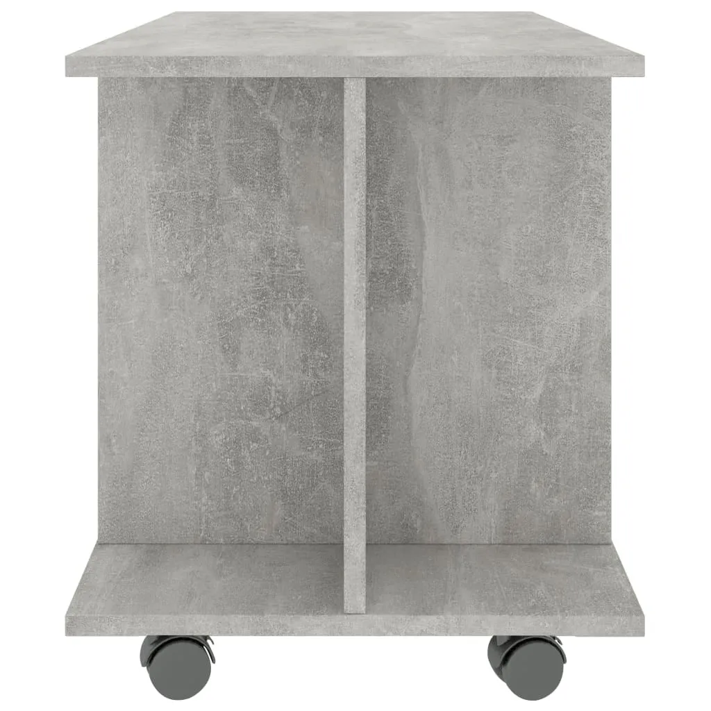 SYFAX™ Mobile TV con Ruote Grigio Cemento 80x40x45 cm in Multistrato - 4