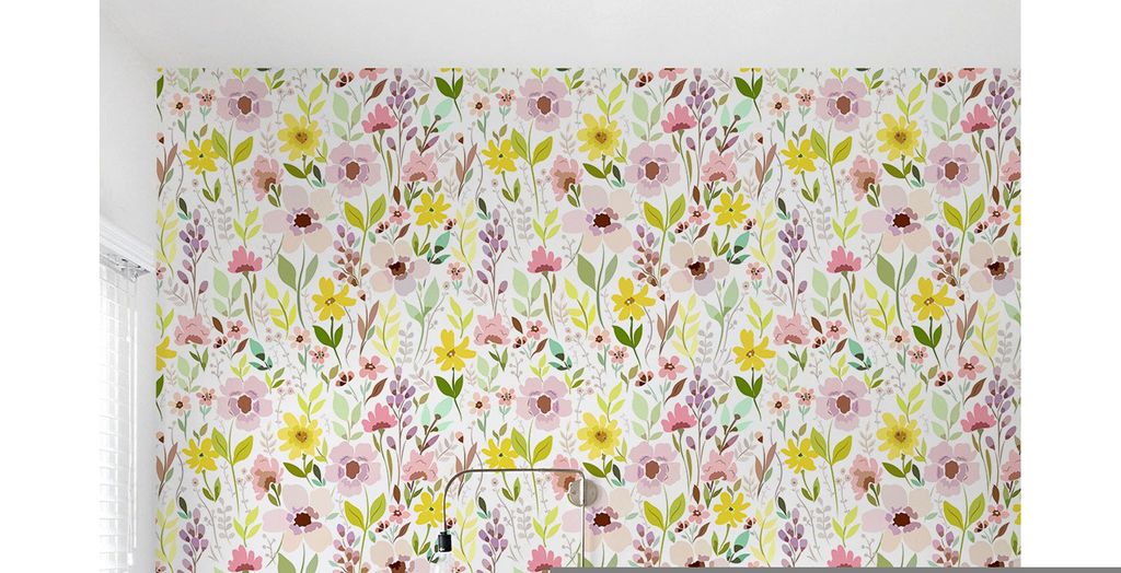 Coloray Fototapete 208x146 cm An Einer Wand Latex Latextapete - Blumen