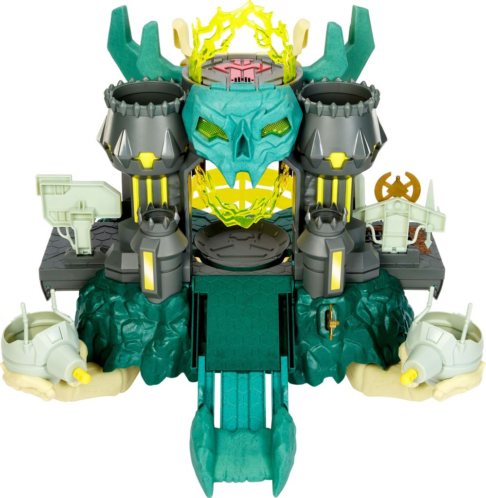 A toy playset resembling a castle.