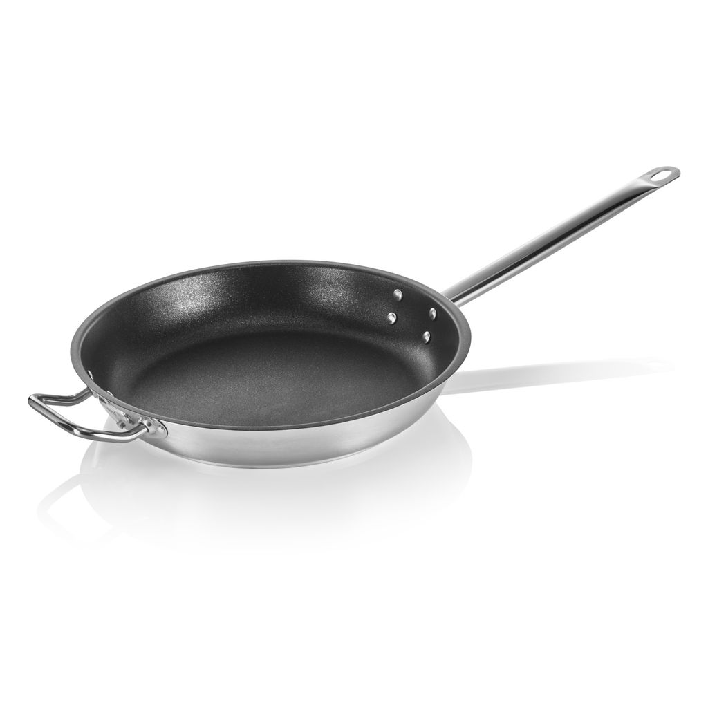 WAS Germany Bratpfanne mit PTFE-Antihaftbeschichtung Cookware 21, Ø 36 cm, Chromnickelstahl 18/10