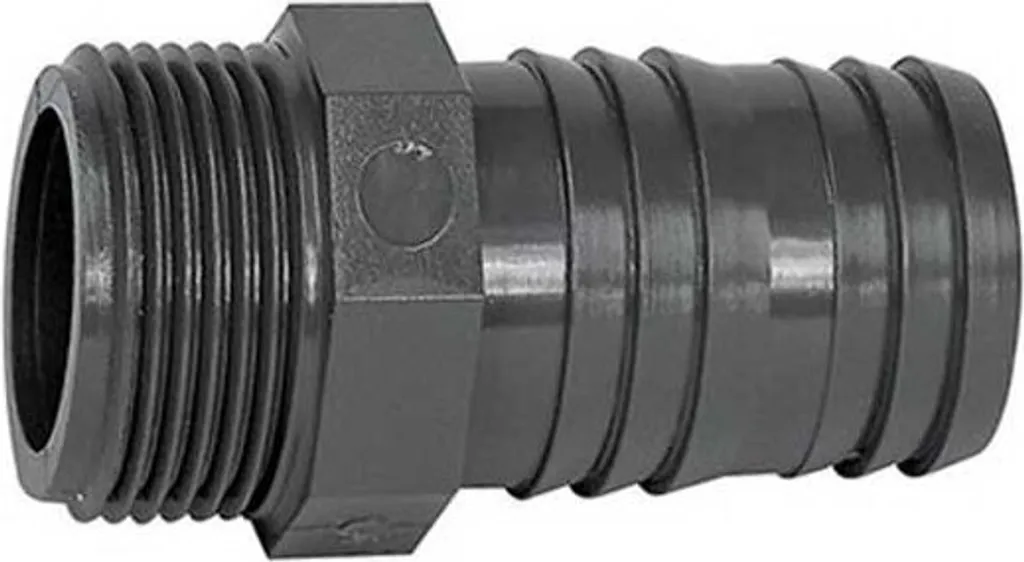 Kit 5 Adattatori Plastimo 1.5 Pollici Nero - Raccordi Tubi Alta Tenuta