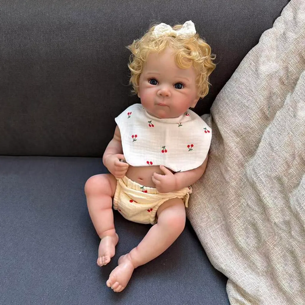 Bébé Reborn 48 cm pour cadeau d'anniversaire ou Noël, jouet réaliste