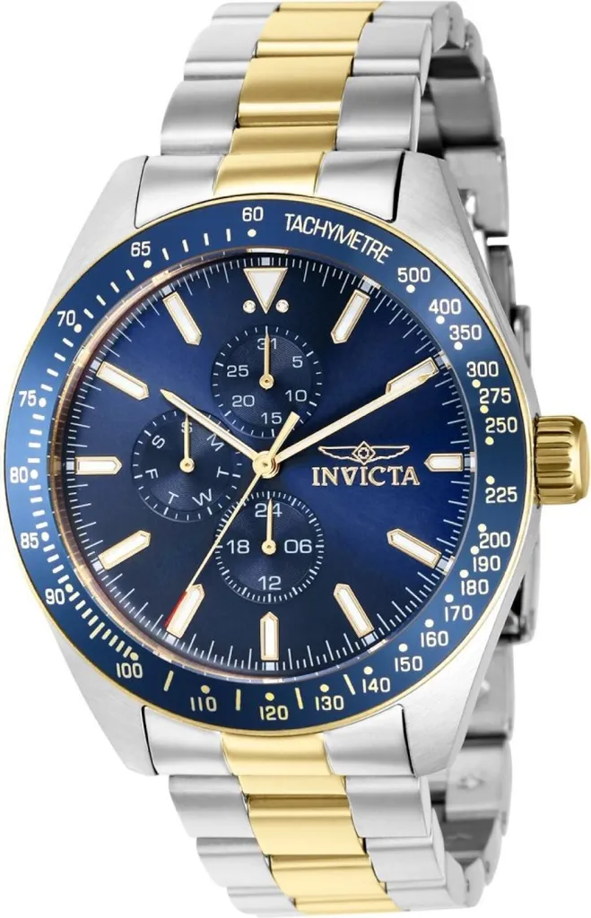 Invicta 39076 Aviator Orologio Uomo Quadrante Blu - Qualità Top