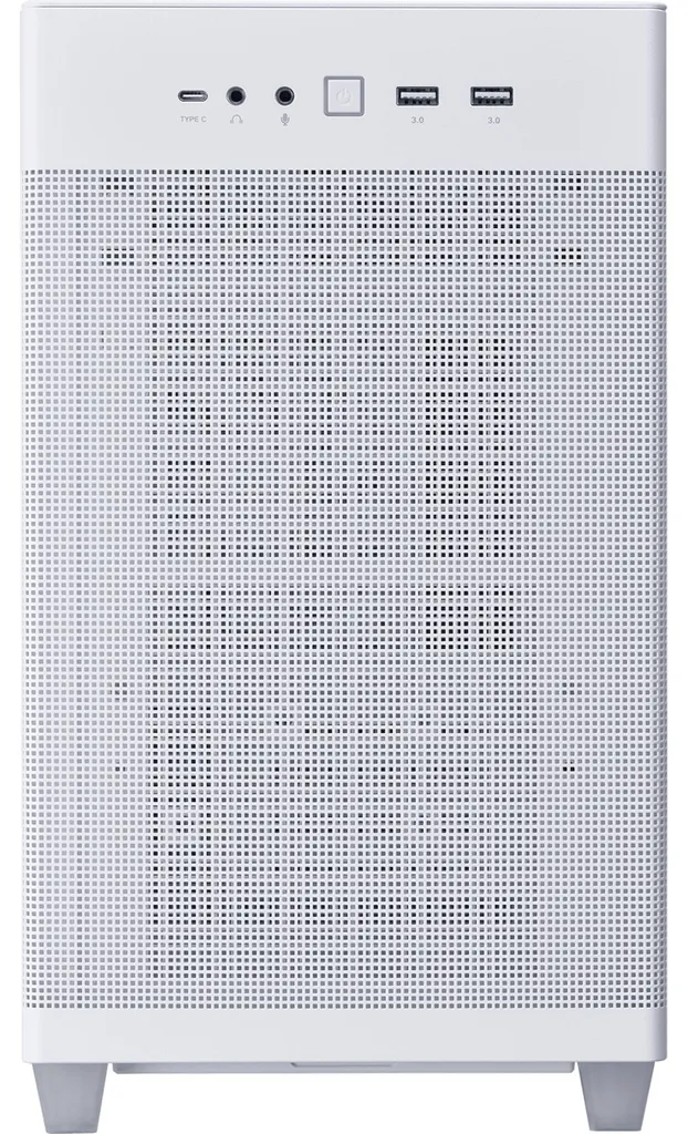 Asus AP201 PrimeCase TG Blanc - Flux d'Air Maximal et Verre Trempé