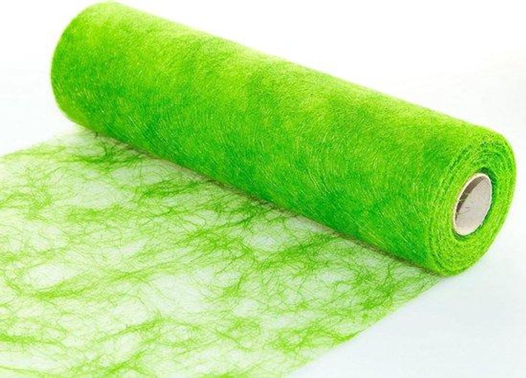 Tafelloper - Origineel Vliesmateriaal - Feestliche Dekoration - 25 m x 30 cm - Grüner Apfel