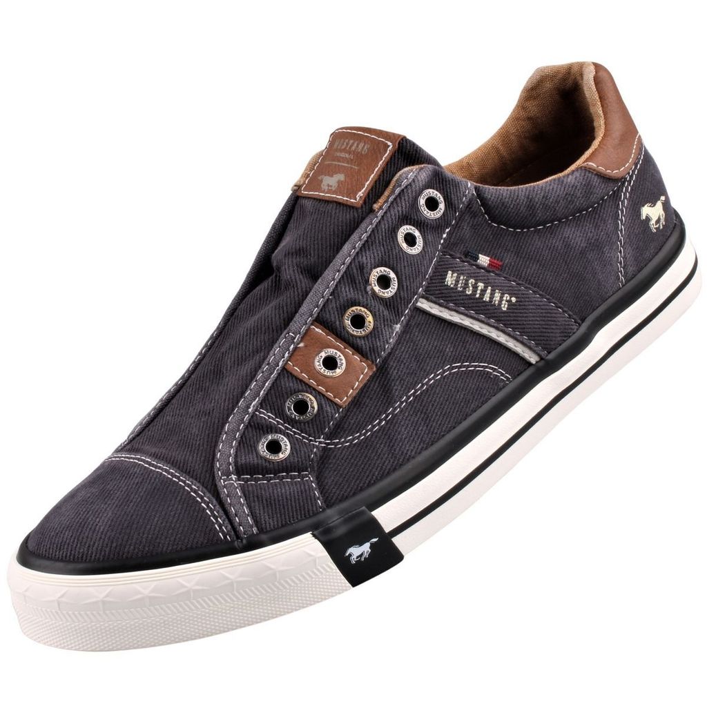 Mustang Herren Sneaker Slip on Halbschuh Stoff sportlich Produktbild 