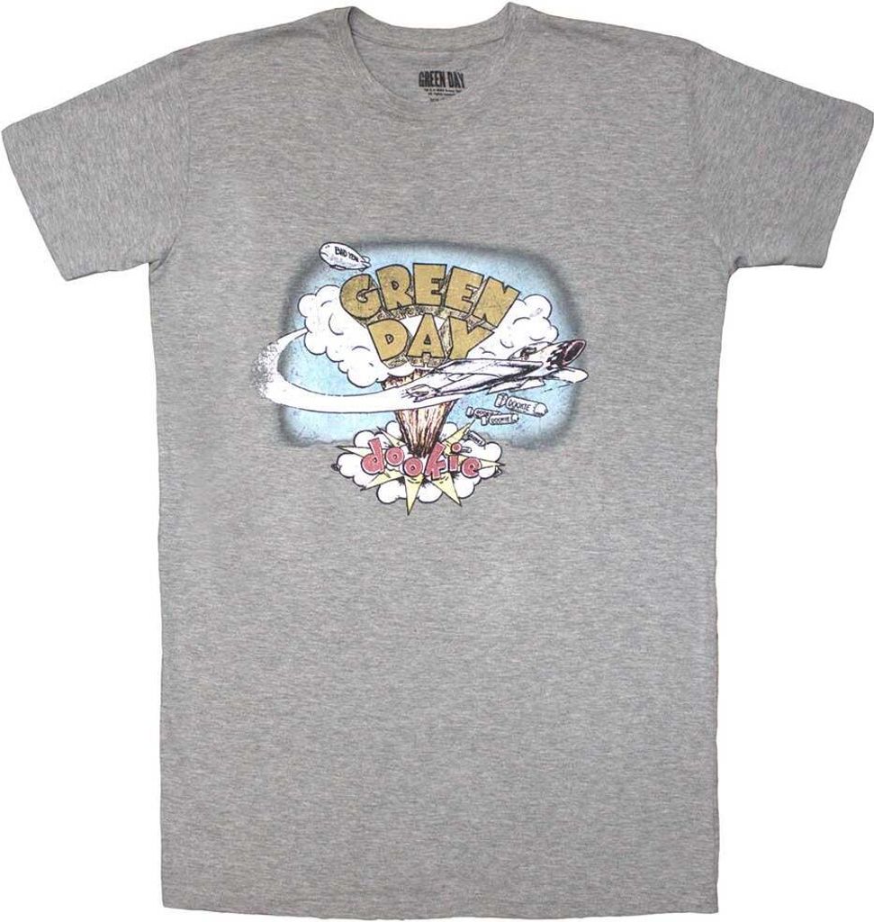 Green Day - "Vintage Dookie" T-Shirt für Damen RO11747 (XS) (Grau)