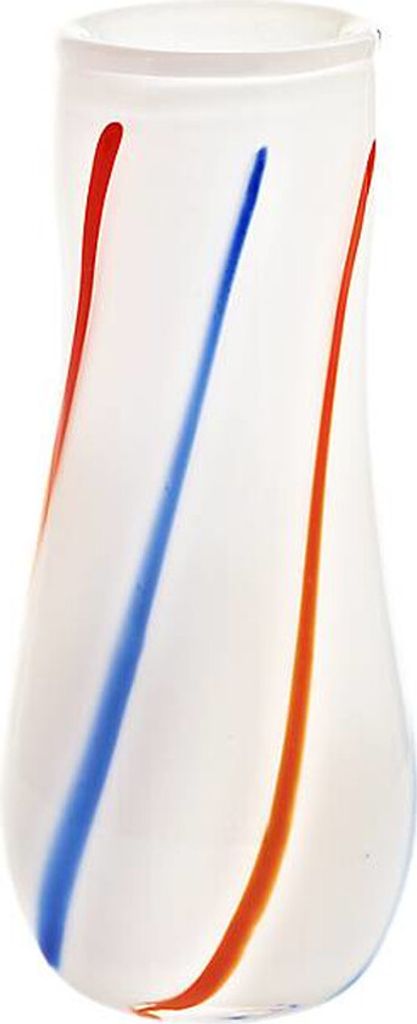 Vase VIP "Pavel", weiß/rot/blau