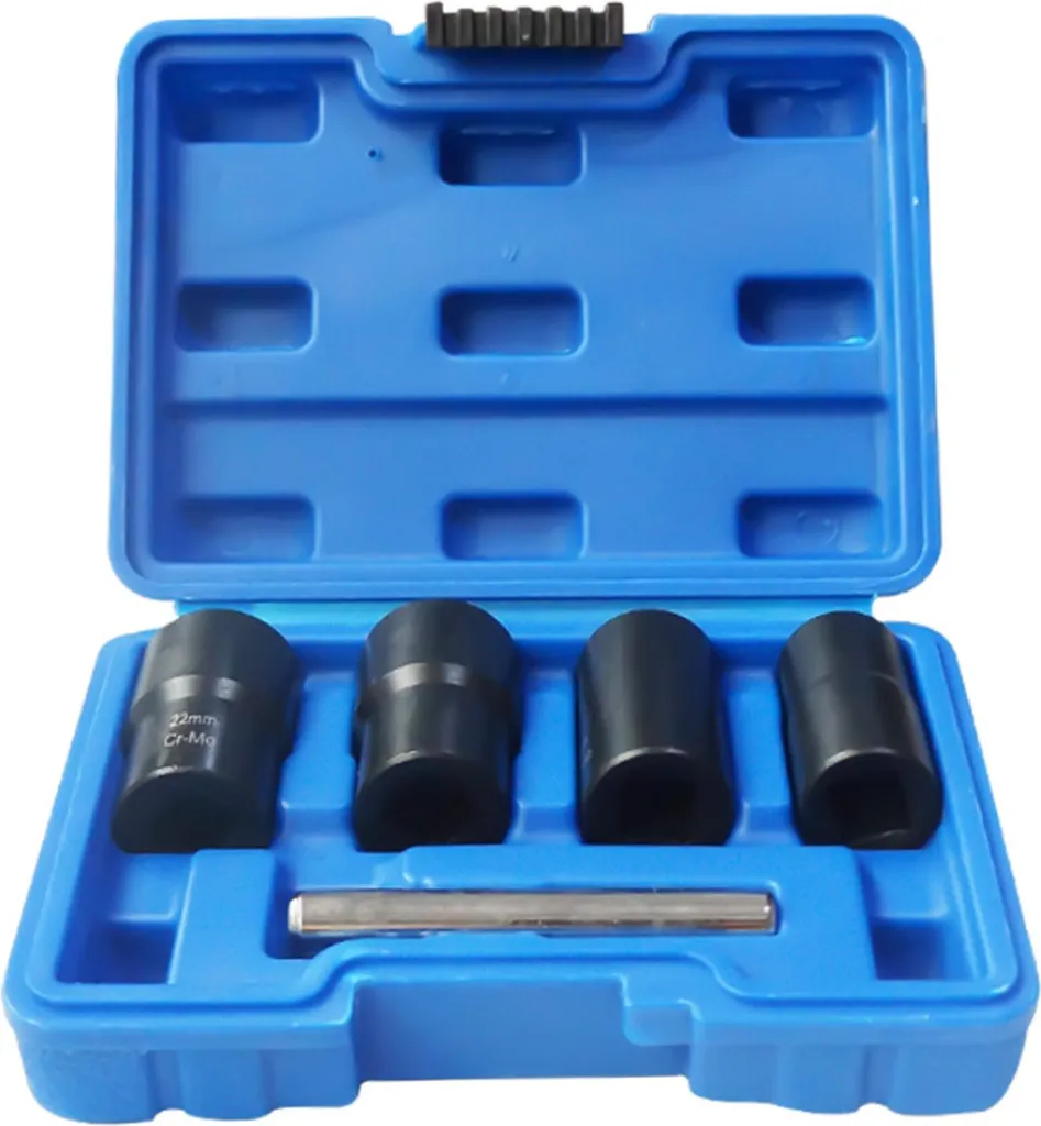 Coffret extracteur de boulons de roue endommagés avec douilles 5 pièces