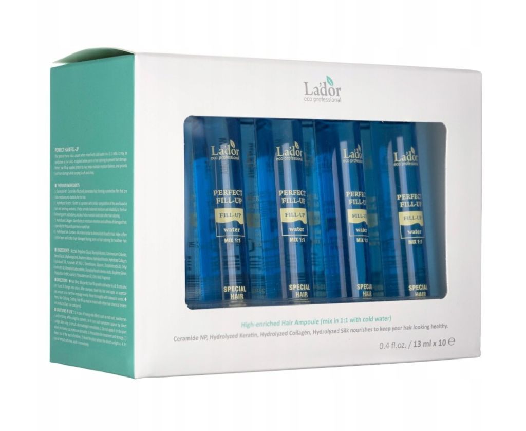 A box containing multiple hair ampoules.