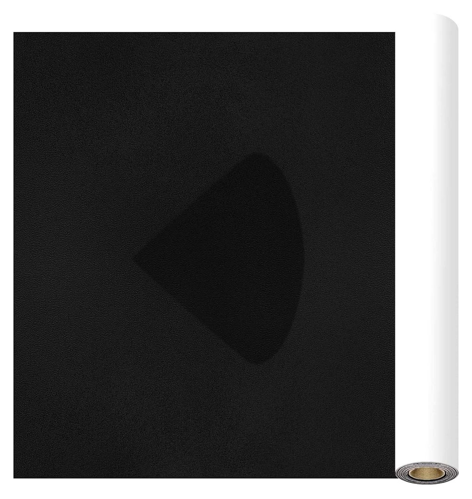 Selbstklebendes Kunstleder in Wildlederoptik - Dehnbarer Veloursstoff für Autoinnenräume, Polsterungen, Schmuckkästen, Schwarz, 15 x 150 cm