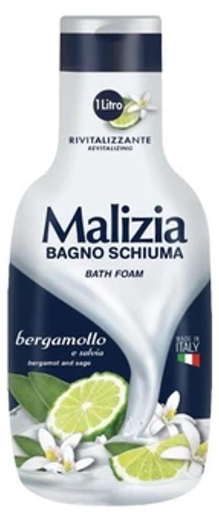 Płyn do kąpieli Bagno Bergamotto/Salvia 1l - Malizia Zdjęcie produktu 