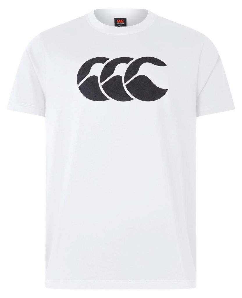 Canterbury Herren T-Shirt weiß schwarz - Logo Shirt - XXLarge - Rugby