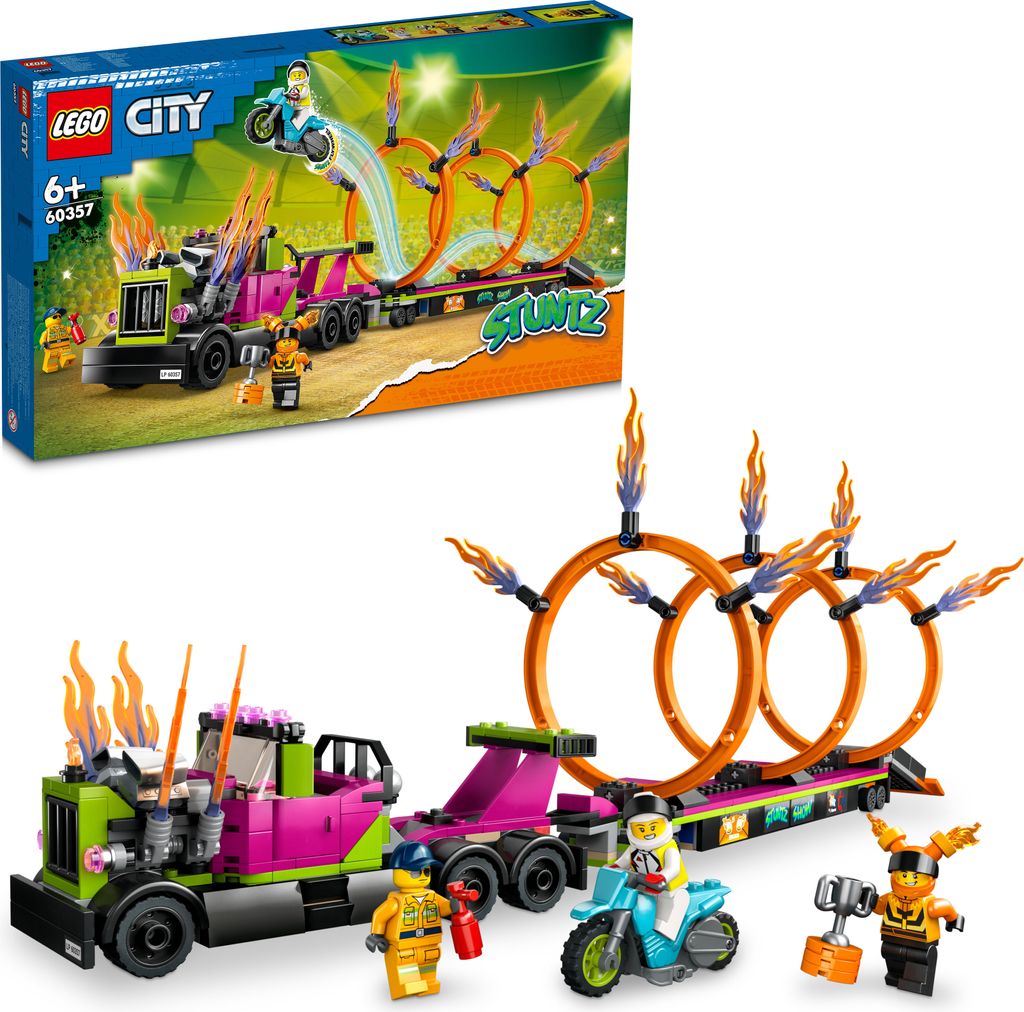LEGO City Wyzwanie kaskaderskie — ciężarówka i ogniste Zdjęcie produktu 