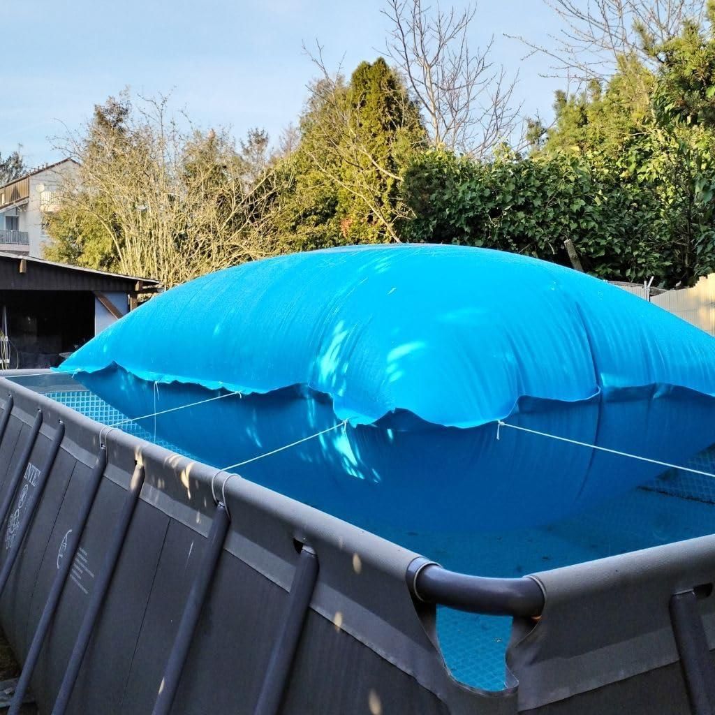 CoverMio XXL Poolkissen Eckig | Luftkissen Winter | Produktbild 