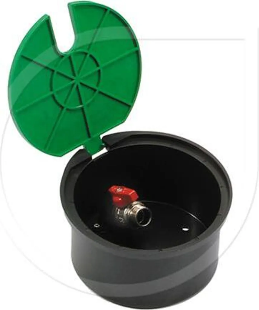 Bouche d'arrosage VBA17186 Rain Bird avec couvercle vert de sécurité