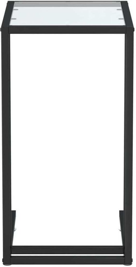 Hochwertigen Möbel Konsolentische - Transparent Computer-Beistelltisch Transparent 50x35x65cm Hartglas NEU9912756