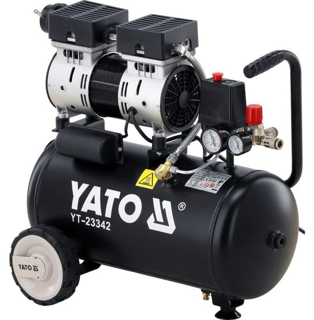 Druckluftkompressor Ölfrei 24L 8 Bar 140 l/min 750W 230V Leise Luftkompressor Werkstatt Airbrush Garage inkl. Schnellkupplung