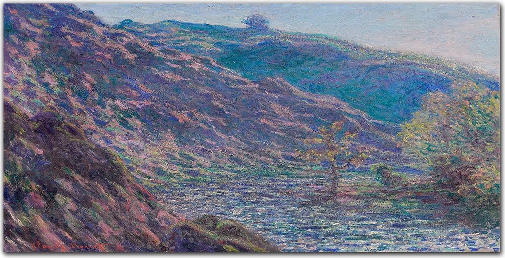 Coloray Küchenrückwand 120x60 Spritzschutz aus Glas - Alter Baum Monet