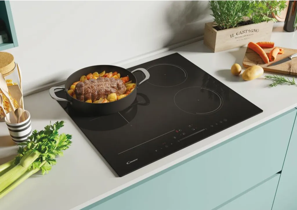 Plaque de cuisson Candy induction connectée avec commande tactile