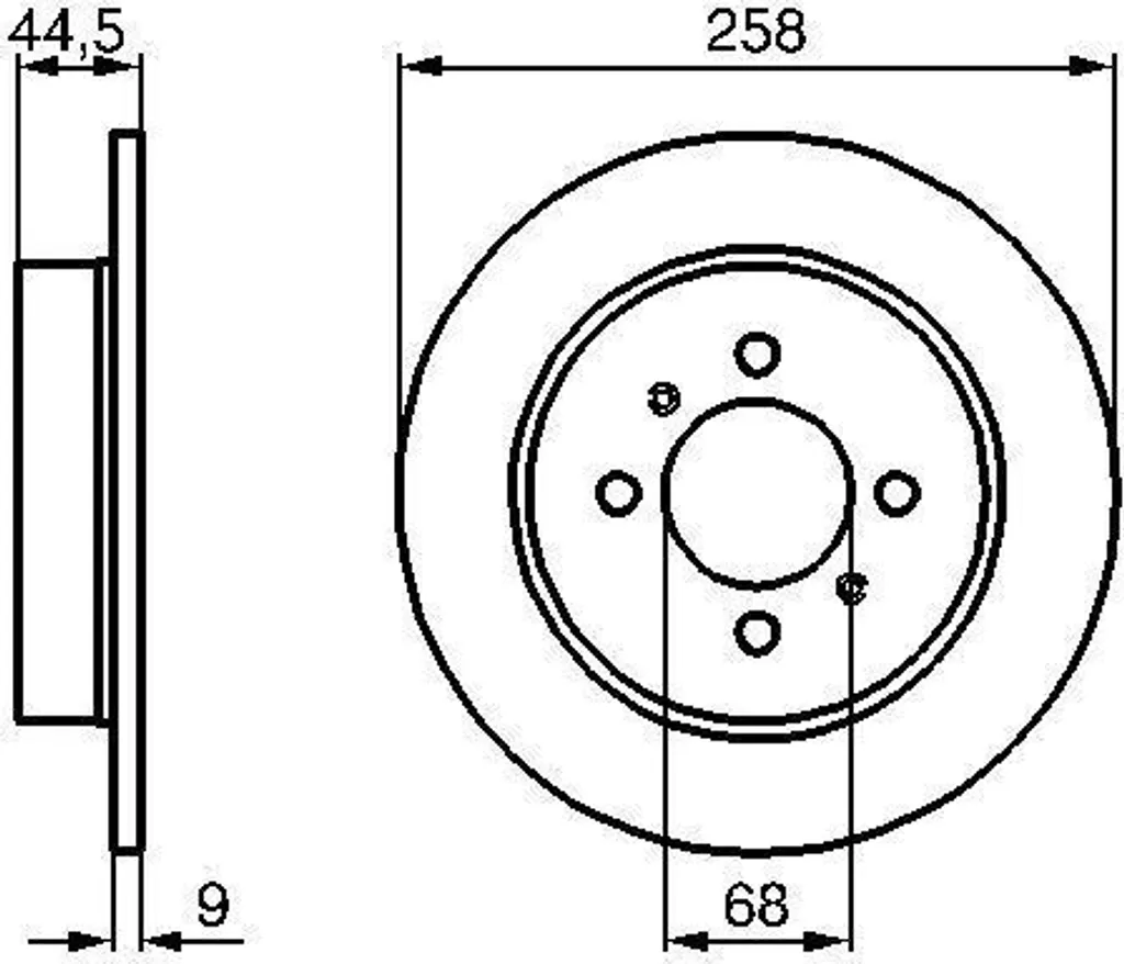 Disque de frein arrière pour Nissan Almera I - Qualité Bosch Certifiée