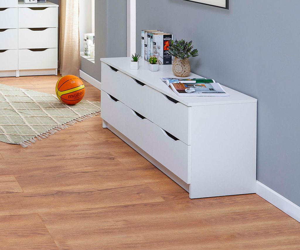 Inter Link Kommode WESTPHALEN 6-B Weiß Produktbild 7