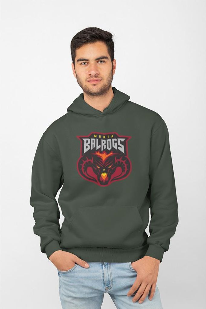 D&B Uni Hoodie MO00102 Moria Balrogs Waldgrün-Größe L