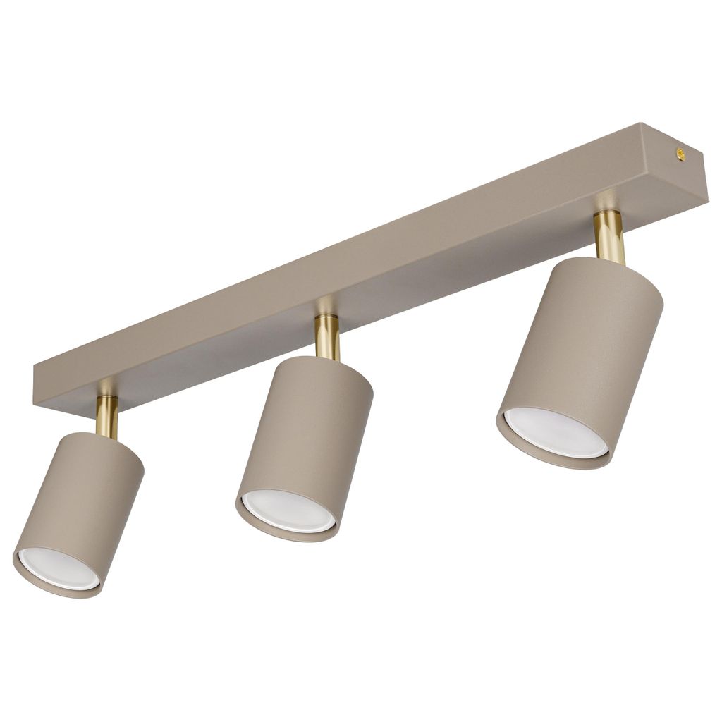 MasterLED Deckenleuchte Bardo 3-flammig GU10 gold-beige Produktbild 