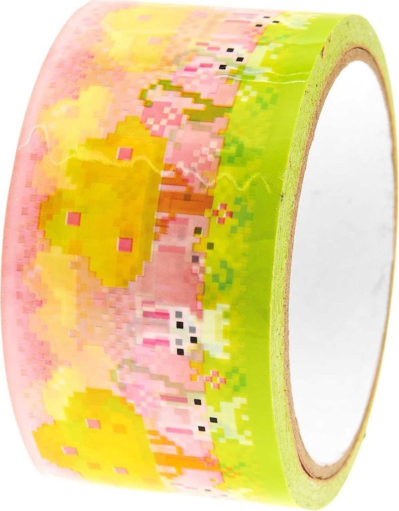 Paketklebeband Pixel, rosa, 5 cm x 32 m