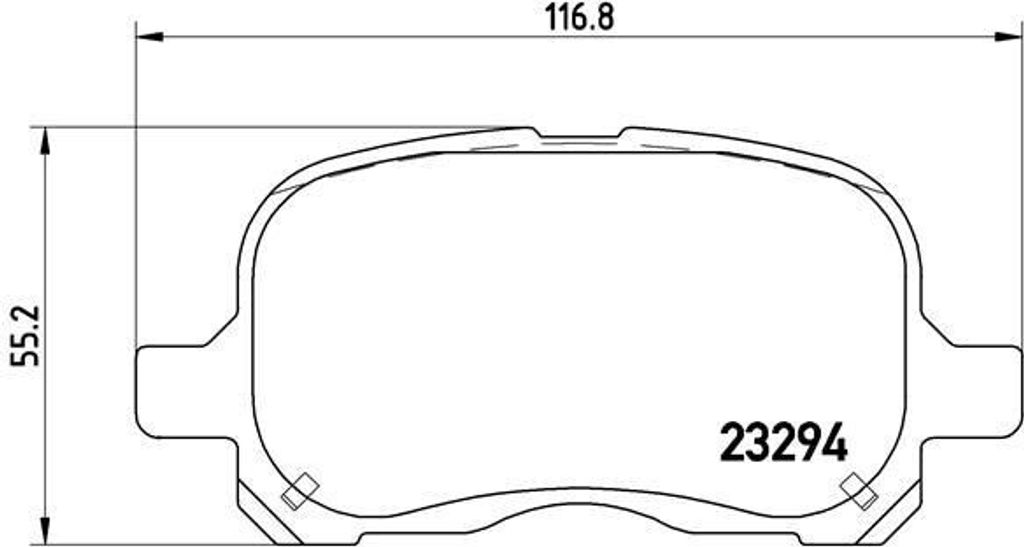 BREMBO P 83 044 - OE 94858660 Bremsbeläge für Corolla (E11)