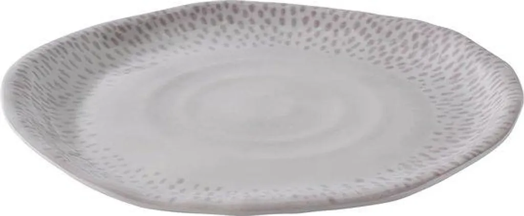 Plateau de table Ø 265 cm mélaminé blanc-gris épaisseur 25 mm - Modèle XL
