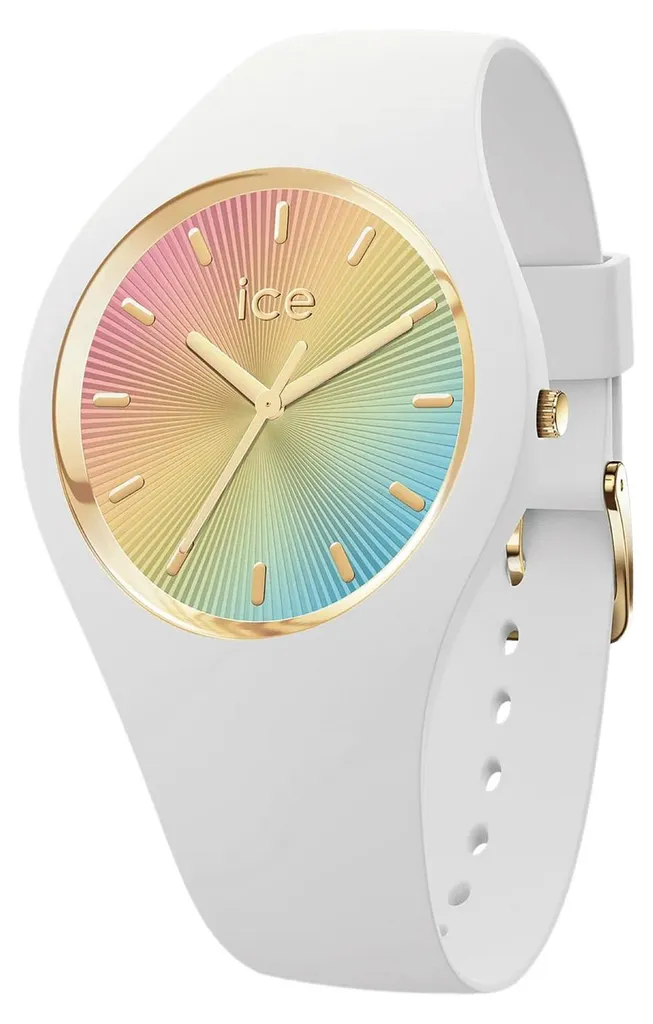 Montre Ice Watch Ice Champagne White Rainbow 025350 Femme Blanche