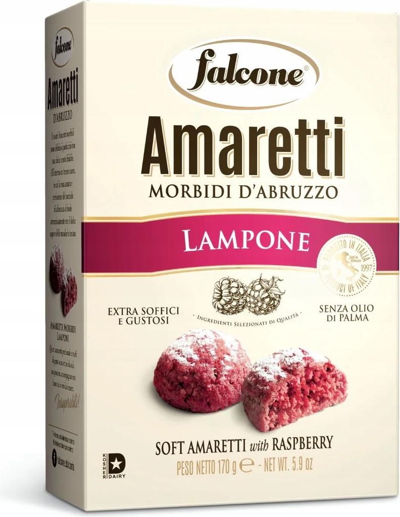 Amaretti Morbidi Lampone Kekse 170g - Falcone Produktbild 